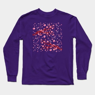 Cherry Blossoms in Bloom Digital Art Long Sleeve T-Shirt